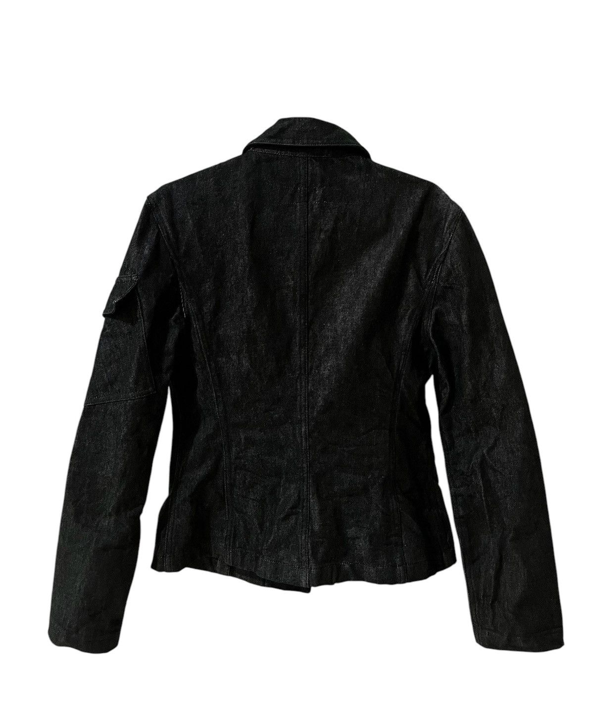 Gucci Vintage 90s Gucci by Tom Ford Web Denim Jacket Size L / US 10 / IT 46 - 10 Thumbnail