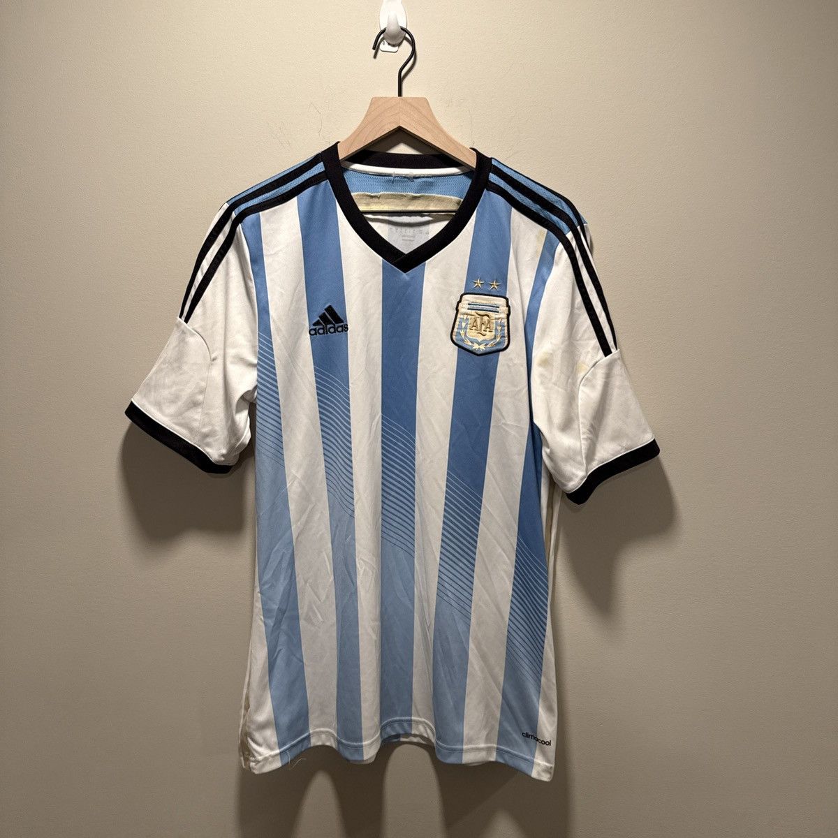 Other Adidas Argentina AFA 2013/15 Home Soccer Jersey Size L gold Size US L / EU 52-54 / 3 - 1 Thumbnail