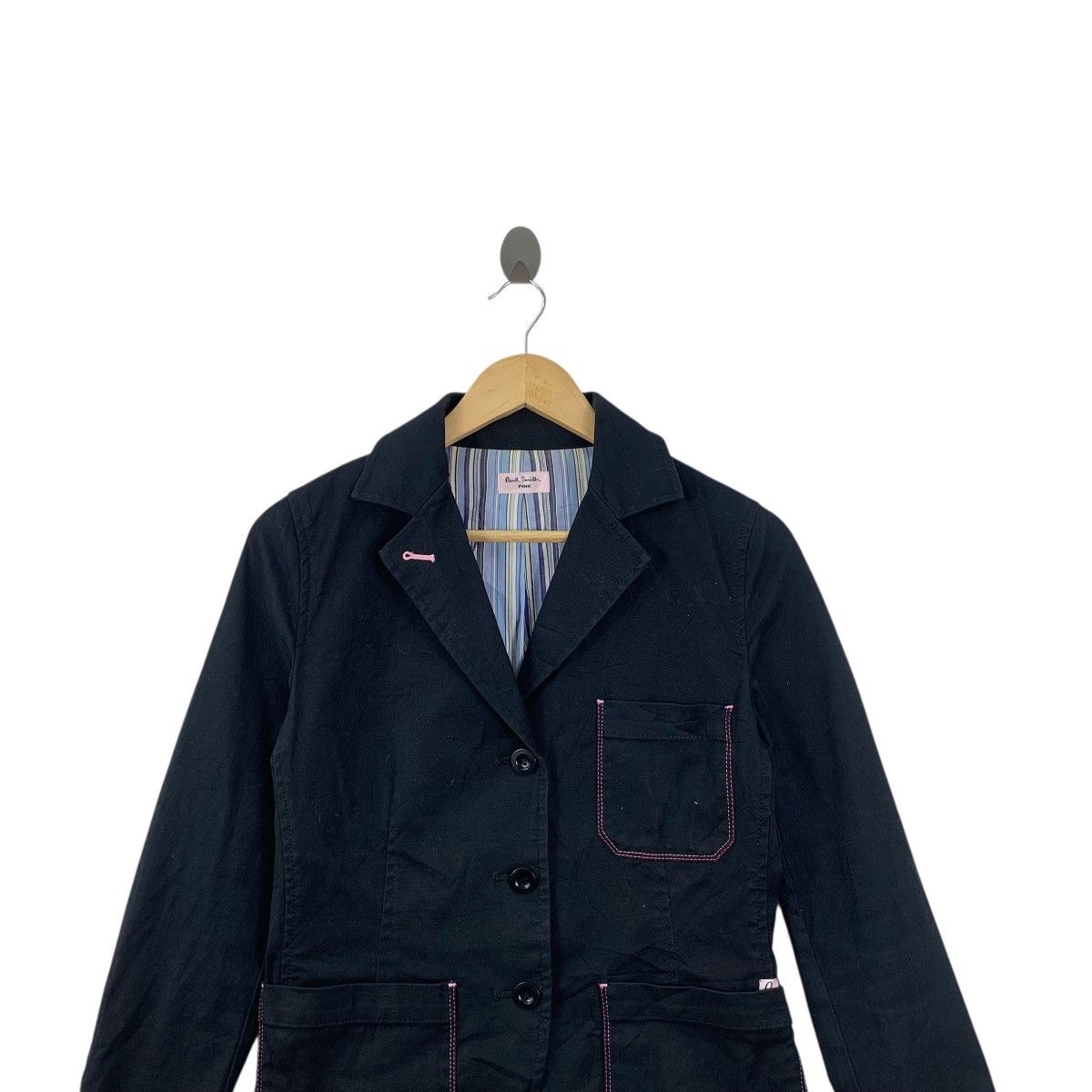Paul Smith Vintage PAUL SMITH PINK Collection London Blazer Coat Formal Size XS / US 0-2 / IT 36-38 - 2 Thumbnail