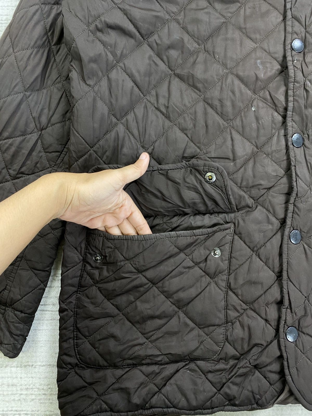 Barbour × Vintage Vintage Barbour Mat Barnes Quilted Jacket Size US XL / EU 56 / 4 - 8 Thumbnail