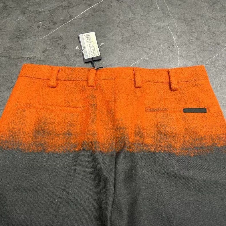 Prada PRADA Orange Velvet Trimmed Suit Pants-2506 Size US 44 / EU 60 - 4 Thumbnail