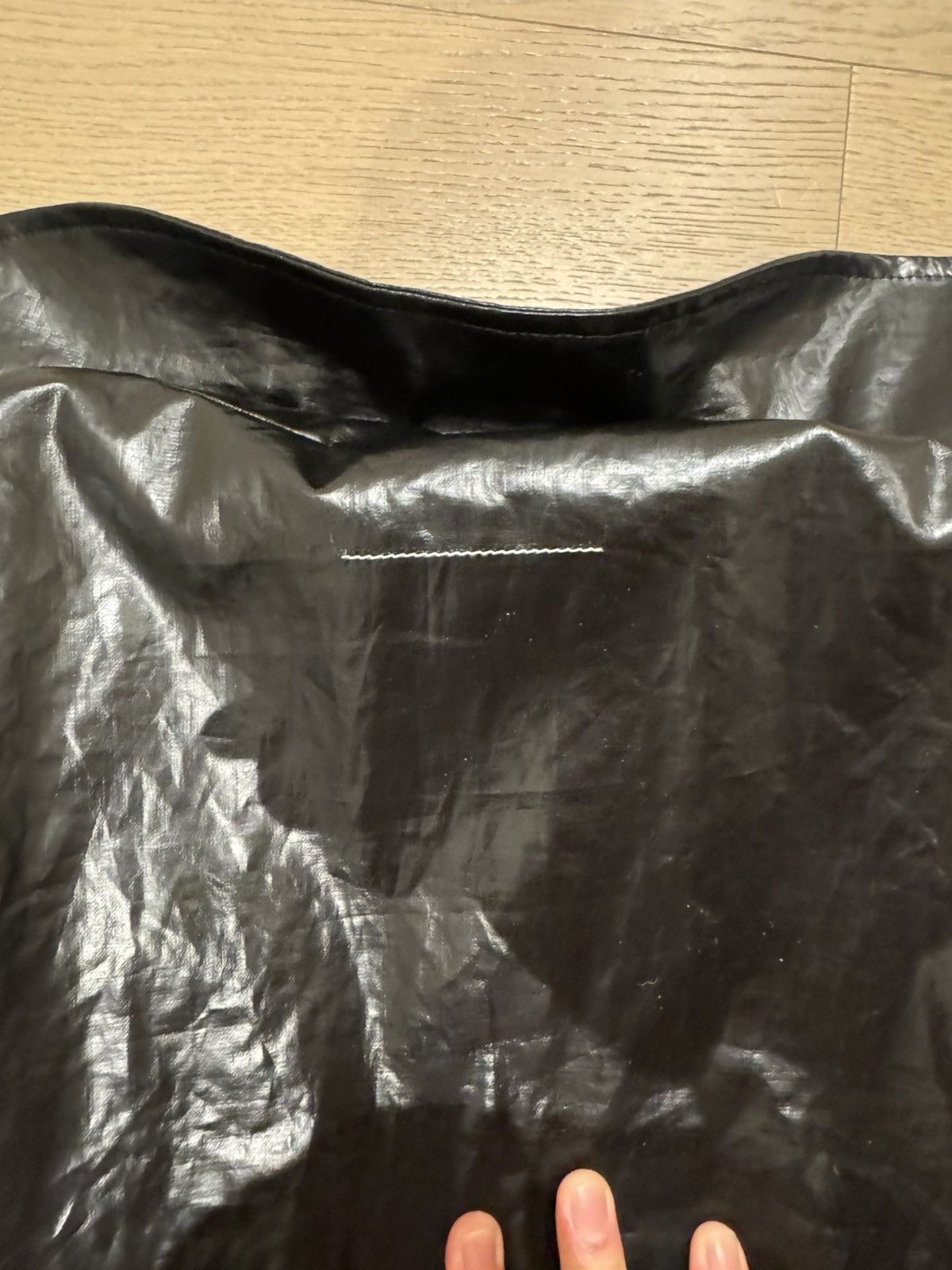 Maison Margiela Maison Margiela Shiny Linen Coat Leather Effect Size Large Size US L / EU 52-54 / 3 - 6 Thumbnail