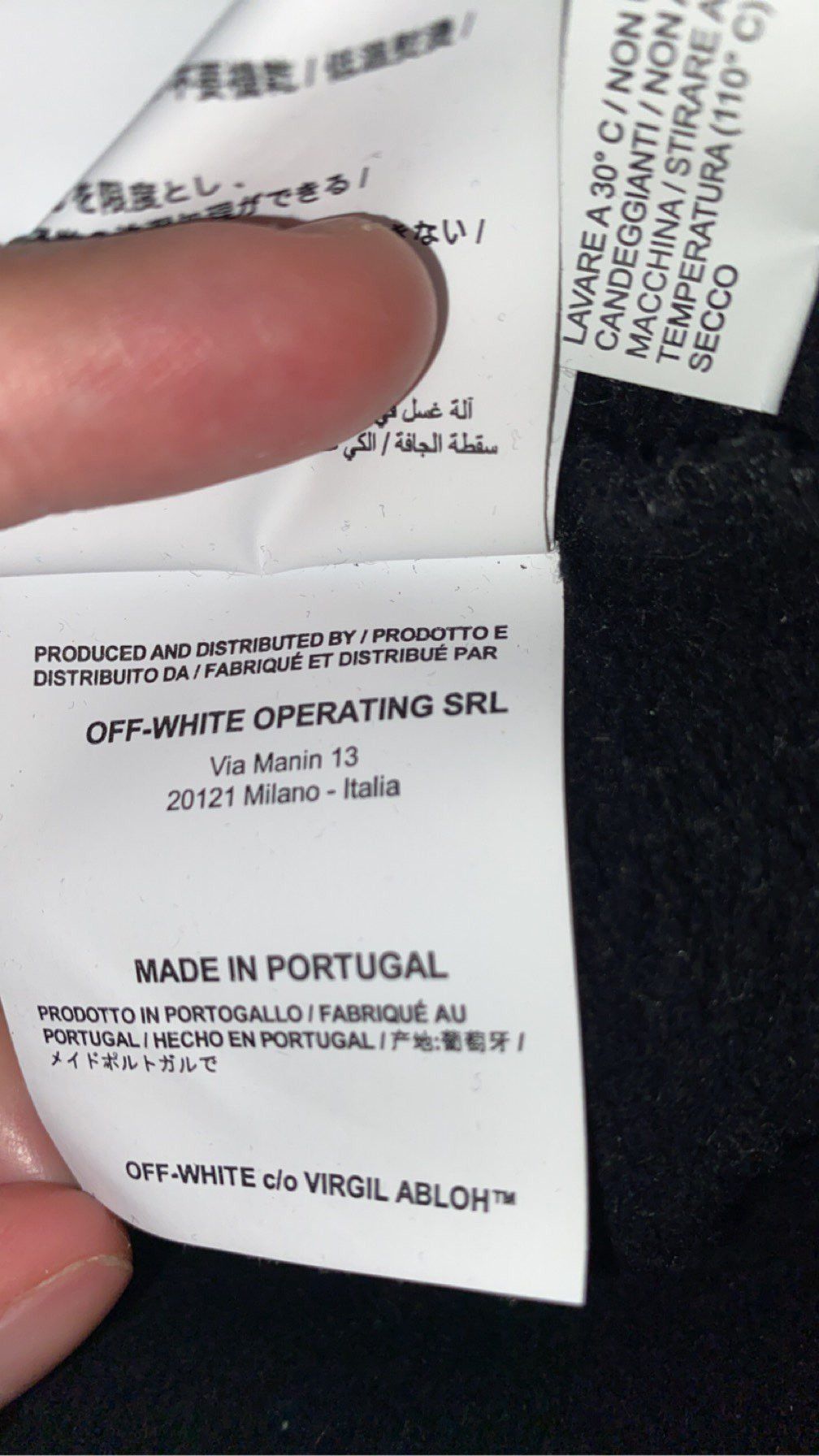 Off-White Off-White original white and black hoodie (caution logo) Size US M / EU 48-50 / 2 - 9 Thumbnail