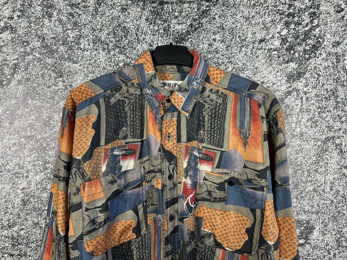 Vintage Gratify Silk Abstract Pattern Long Sleeve Vintage Shirt Sz S Size US S / EU 44-46 / 1 - 2 Thumbnail
