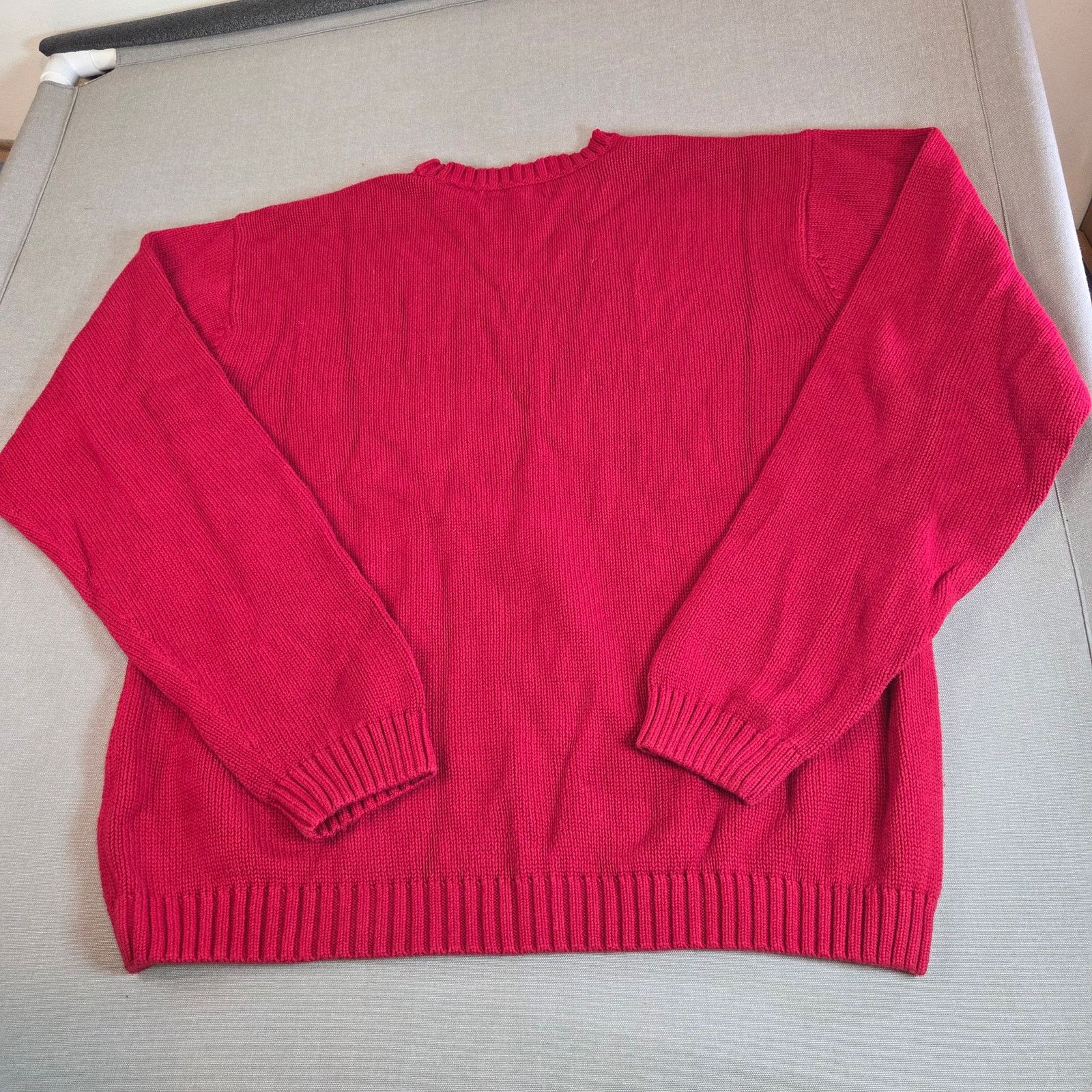 Chaps Vintage Chaps RL Red Cotton Crewneck Sweater Size US XXL / EU 58 / 5 - 2 Thumbnail