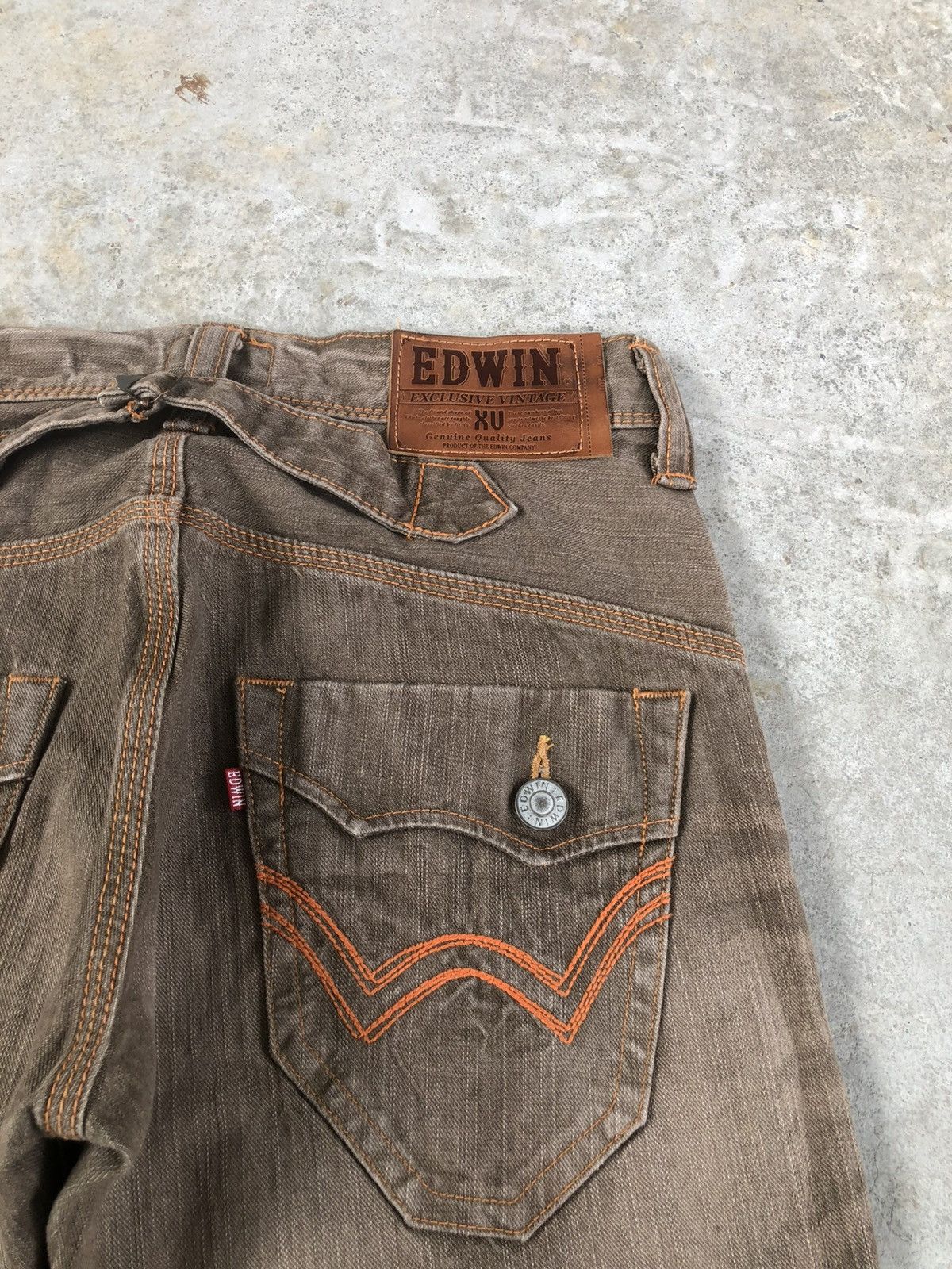 If Six Was Nine Japanese Edwin Exclusive Flared Jeans Distressed Bootcut Size US 31 - 17 Thumbnail