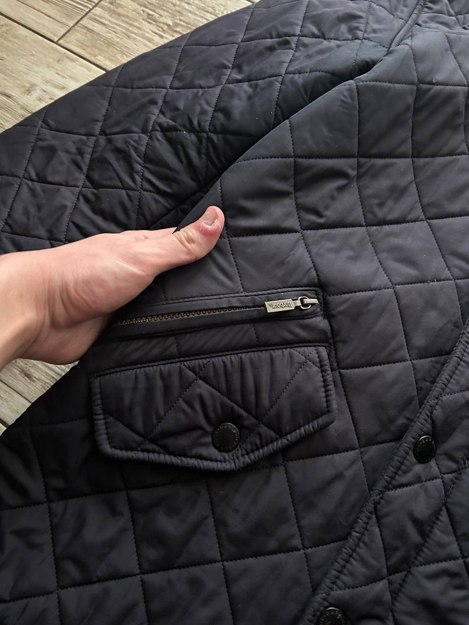 Barbour Barbour Mans Navy Blue Quilted Jacket Size US S / EU 44-46 / 1 - 3 Thumbnail