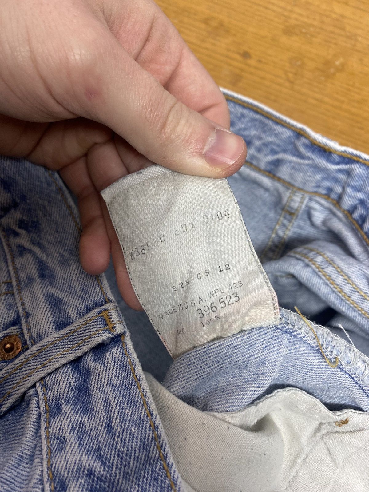 Levi's × Vintage Vintage 90s Levi’s 501 jeans denim Size US 36 / EU 52 - 8 Thumbnail