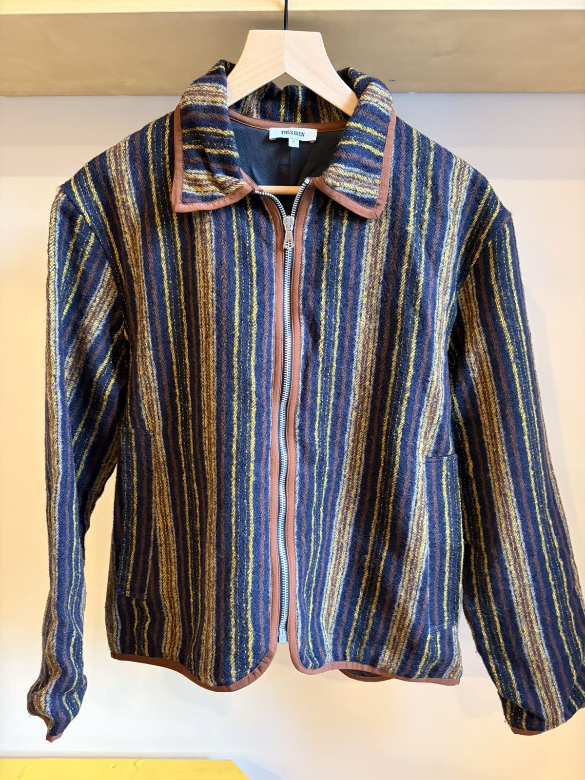 Tres Bien Tres Bien Wool Zip Jacket Size US S / EU 44-46 / 1 - 1 Thumbnail
