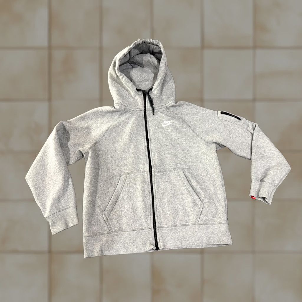 Nike Nike Dri-FIT Hoodie Women M Gray Full Zip Running Slim Size M / US 6-8 / IT 42-44 - 1 Thumbnail