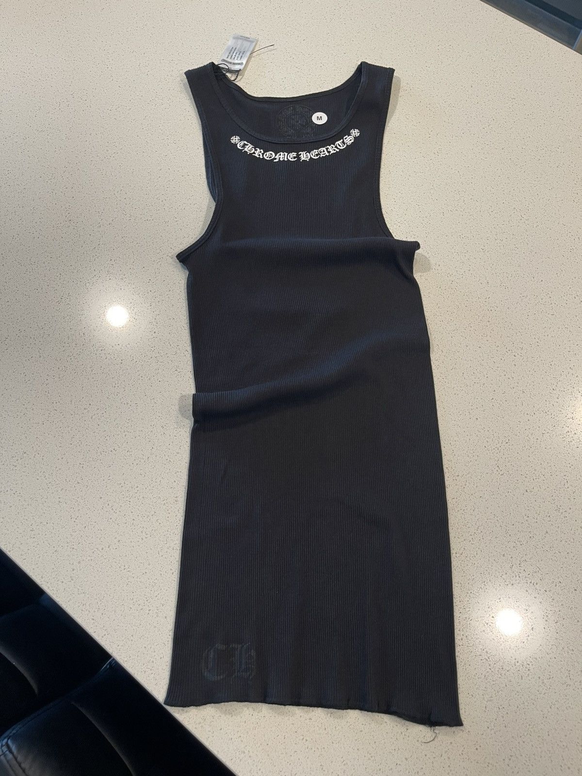 Chrome Hearts Chrome Hearts Scroll Logo Black Tank Size US M / EU 48-50 / 2 - 1 Thumbnail