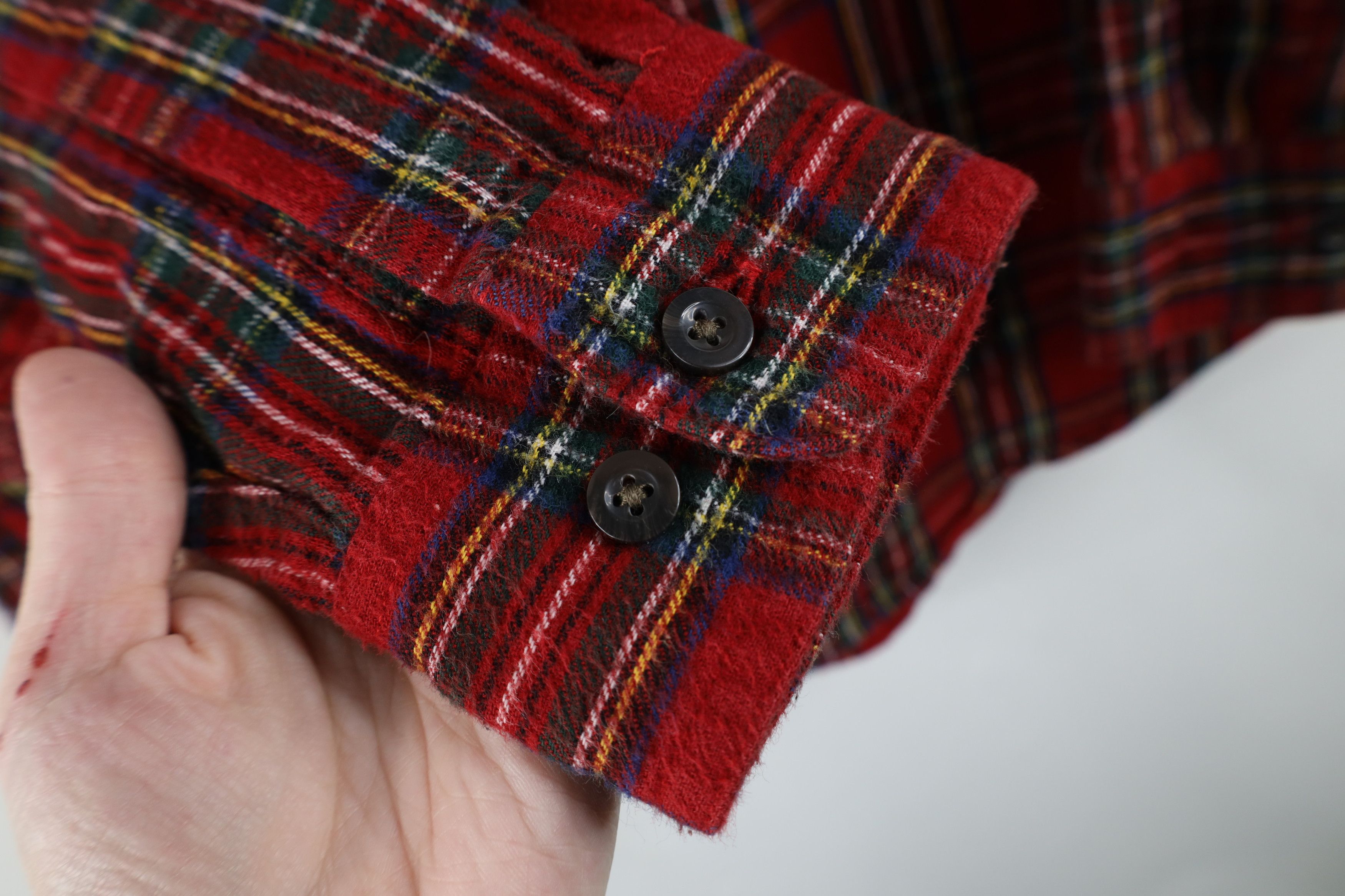 L.L. Bean × Vintage Vintage 90s LL Bean Flannel Collared Button Down Shirt Plaid Size US S / EU 44-46 / 1 - 5 Thumbnail