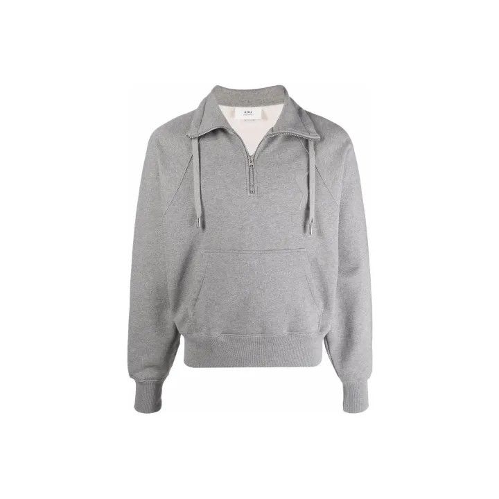 AMIPARIS FW22 Logo Heart Half-Zip Sweatshirt 0079