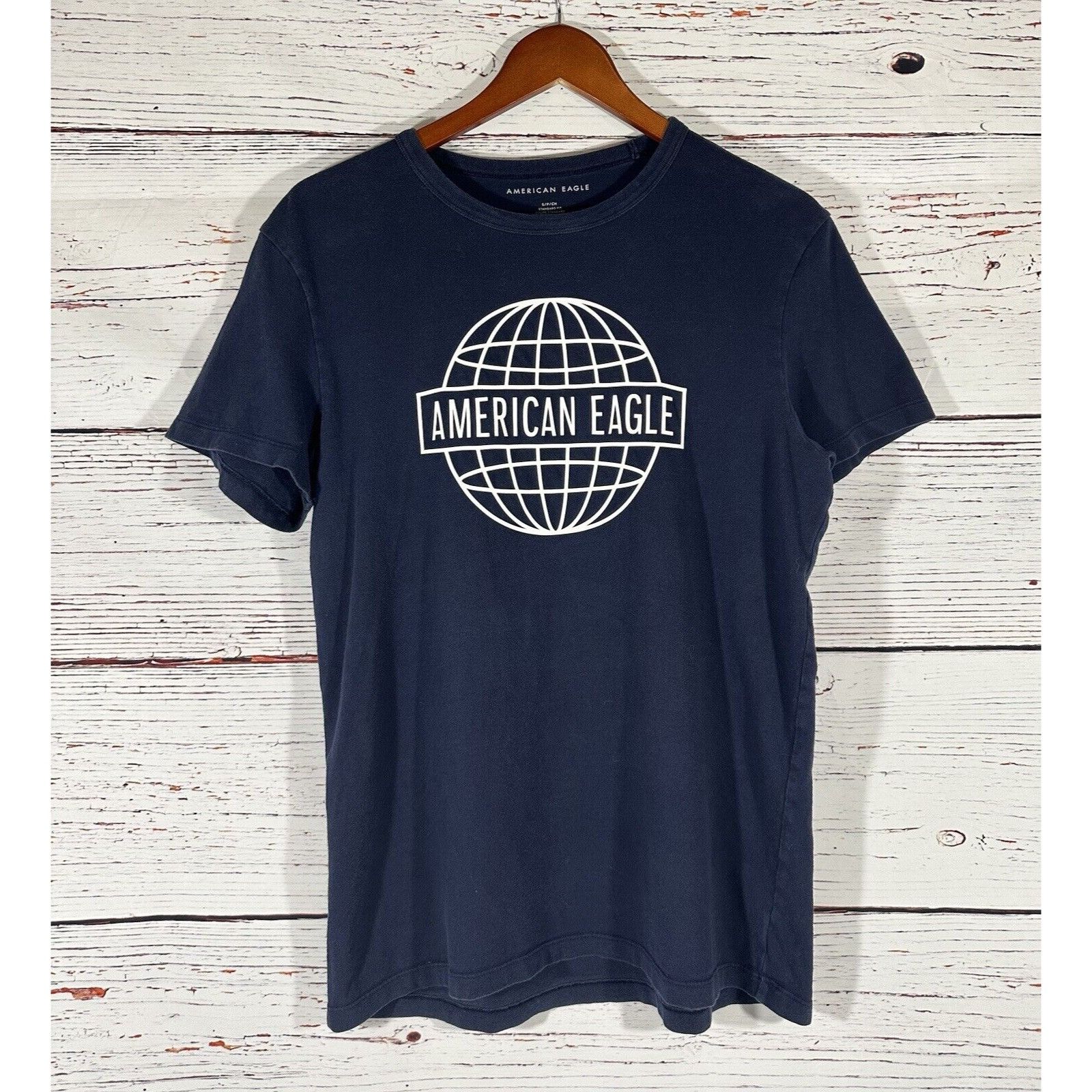 American Eagle Outfitters American Eagle Mens T-Shirt Solid Blue Preppy Size Small Te Size US S / EU 44-46 / 1 - 6 Thumbnail