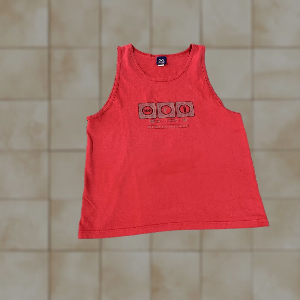 Vintage OCI Sport Tank Mens XL Red Surfin Safari Graphic Beach Sleeveless 100% Cotton Summer Activewear Shirts Mens XL Red Graphic Print Beach Surfin Safari"} Size US XL / EU 56 / 4 - 1 Thumbnail