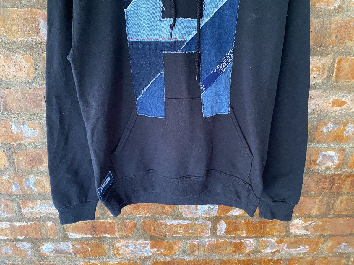 Blue Blue Japan 2000s H.R Market Blue Blue Japan Patchwork Remake hoodie Size US S / EU 44-46 / 1 - 4 Thumbnail