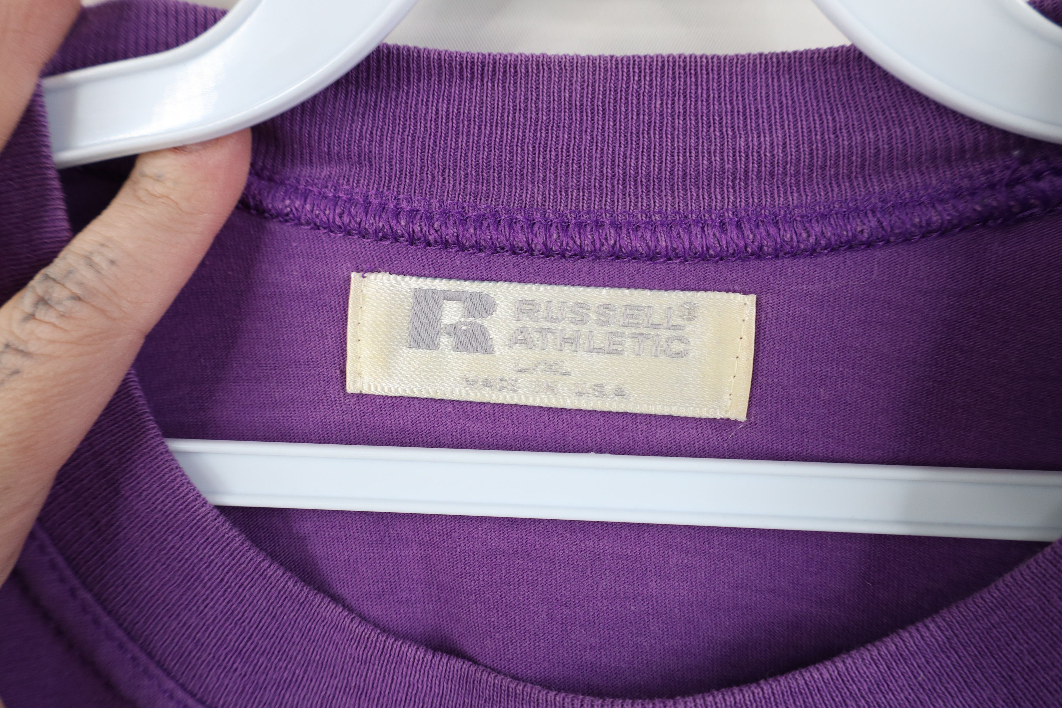 Russell Athletic Vintage 90s Russell Athletic Pullover Long Sleeve T-Shirt Size US L / EU 52-54 / 3 - 6 Thumbnail