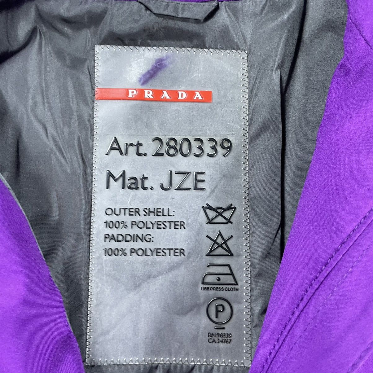 Prada PRADA SPORT PURPLE JACKET Size XS / US 0-2 / IT 36-38 - 7 Thumbnail