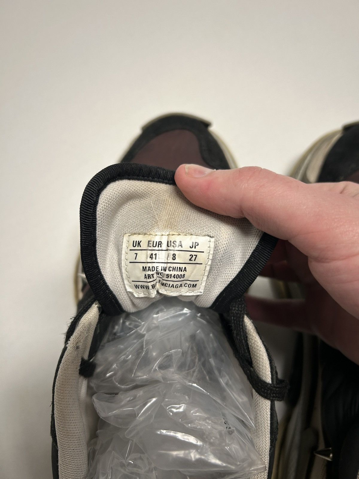 Balenciaga 2017 Burgundy Spiked Triple S Sneaker Size US 8 / EU 41 - 8 Thumbnail
