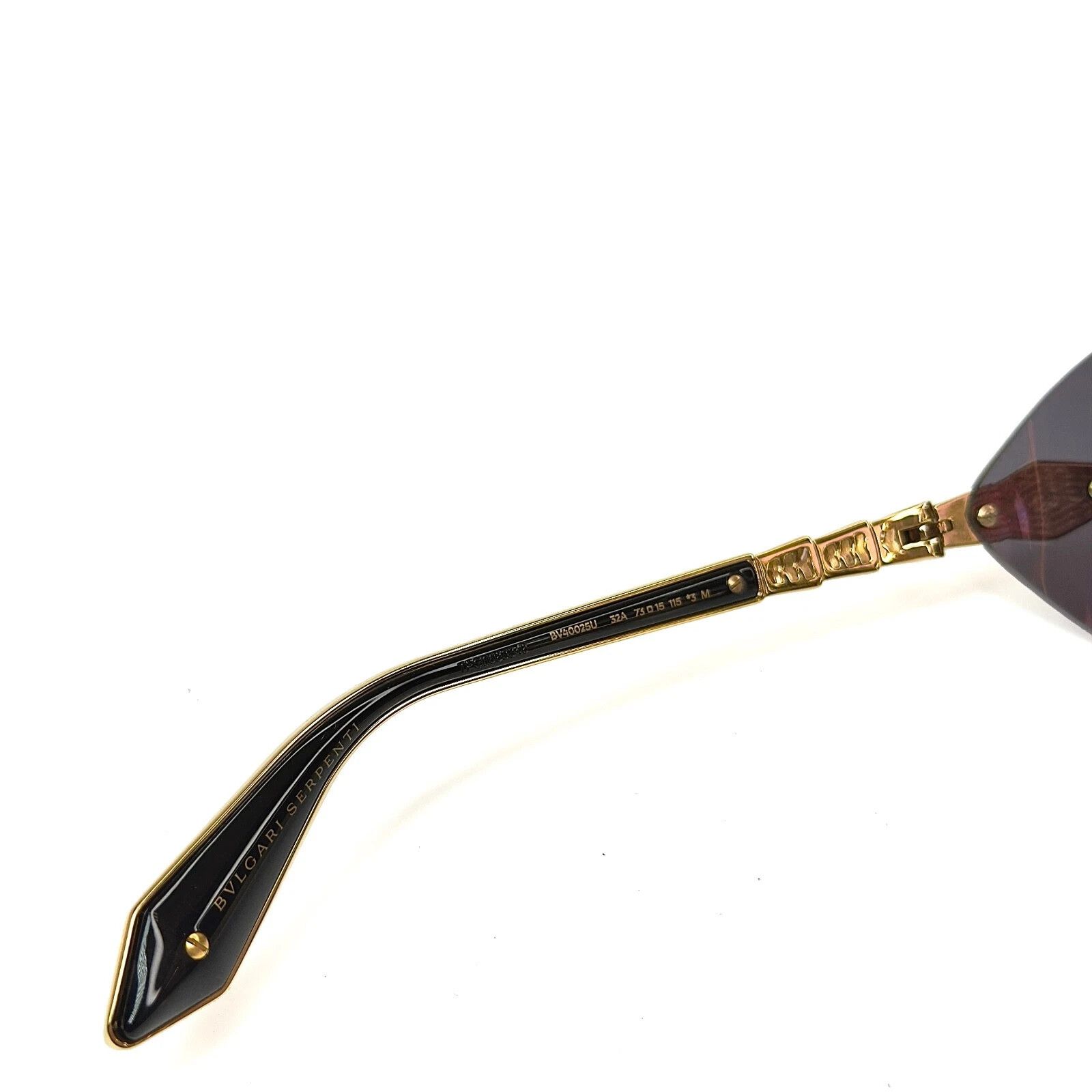 Bvlgari BVLGARI 40025 Serpenti Viper BV40025U Black Sunglasses 32A Size ONE SIZE - 7 Thumbnail