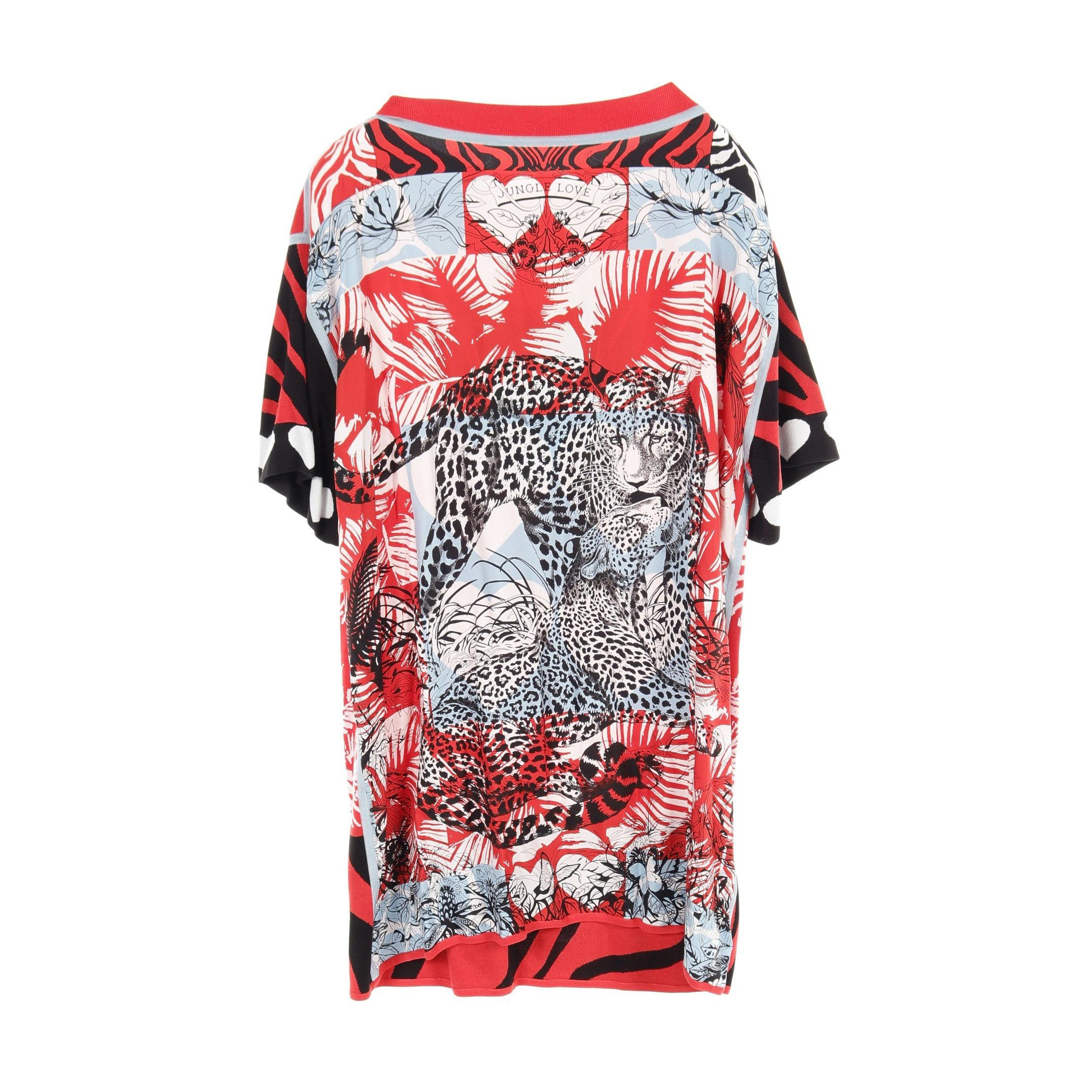 image of Hermes Jungle Love One Piece Silk Viscose Red Multicolor Switching, Women's