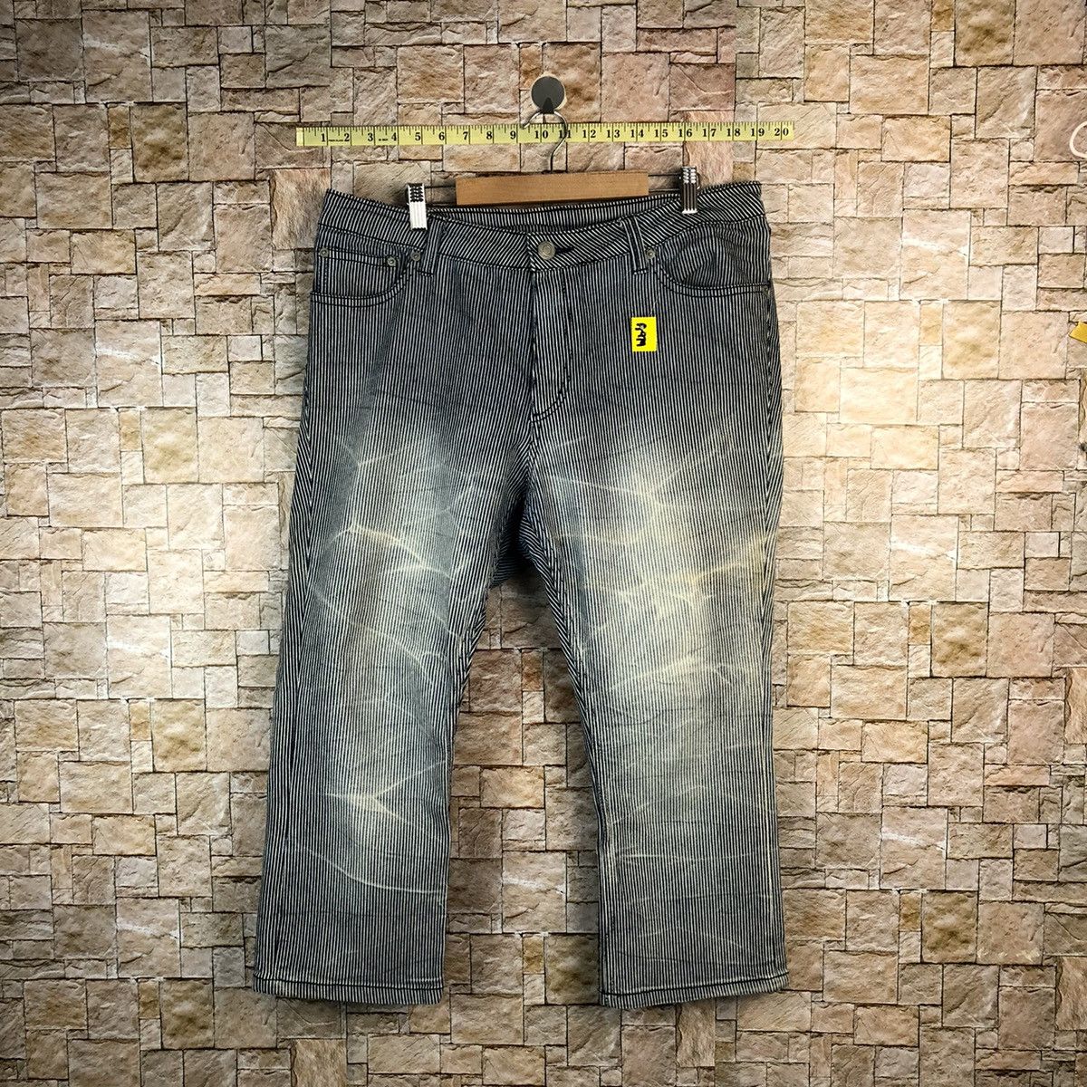 Japanese Brand × Vintage Japanese Brand Blue Stripe Casual Pants #A974 Size US 34 / EU 50 - 1 Thumbnail