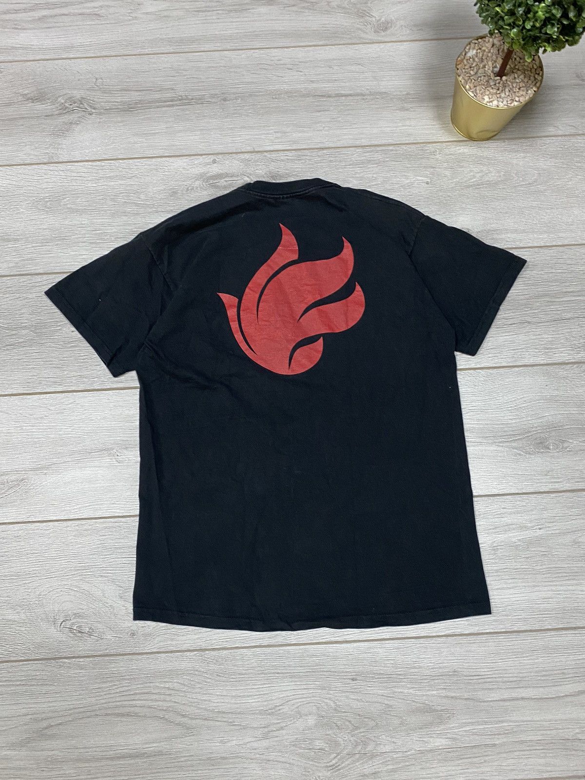 Vintage Rammstein 🔥 2005 Benzin faded vintage flame t-shirt graphic Size US M / EU 48-50 / 2 - 2 Thumbnail