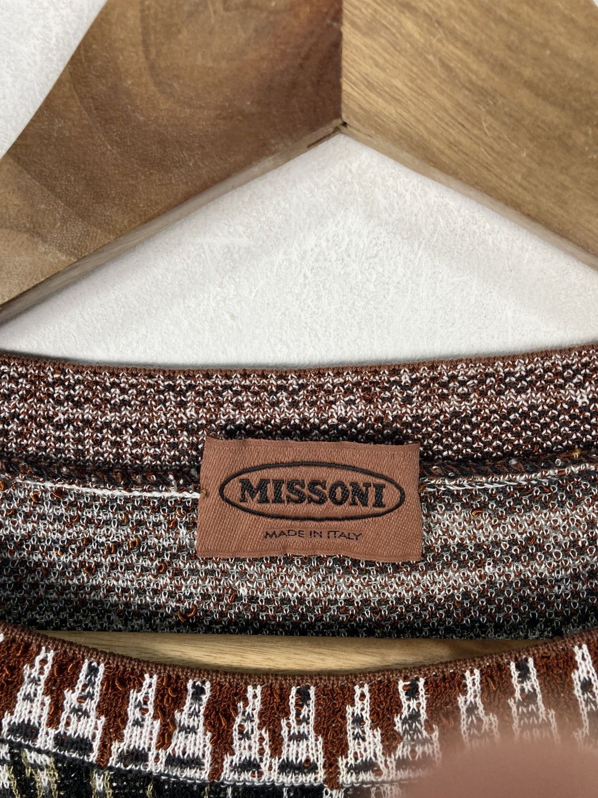 Missoni Vintage Italian Designer Luxury Missoni Knitwear Jumper Size L / US 10 / IT 46 - 4 Thumbnail