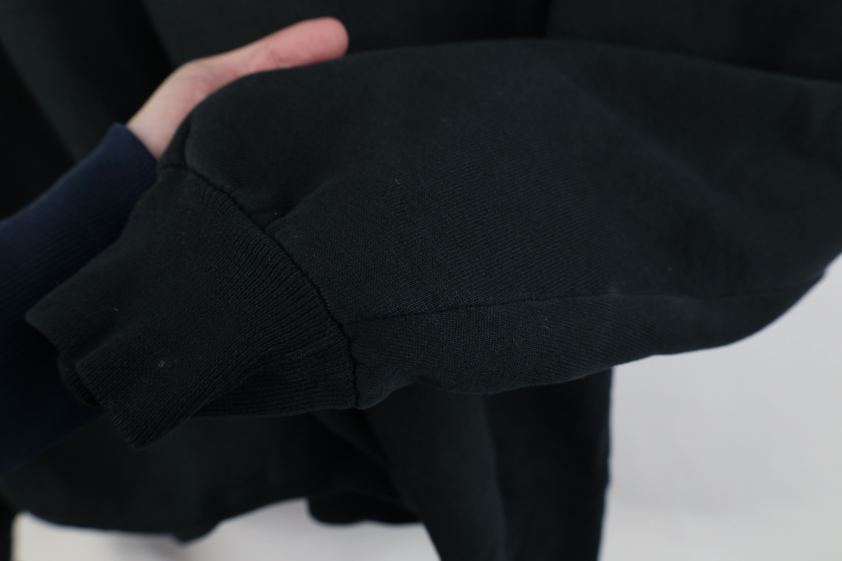 Vintage Vintage 90s Streetwear Blank Crewneck Sweatshirt Black USA Size US XL / EU 56 / 4 - 9 Thumbnail
