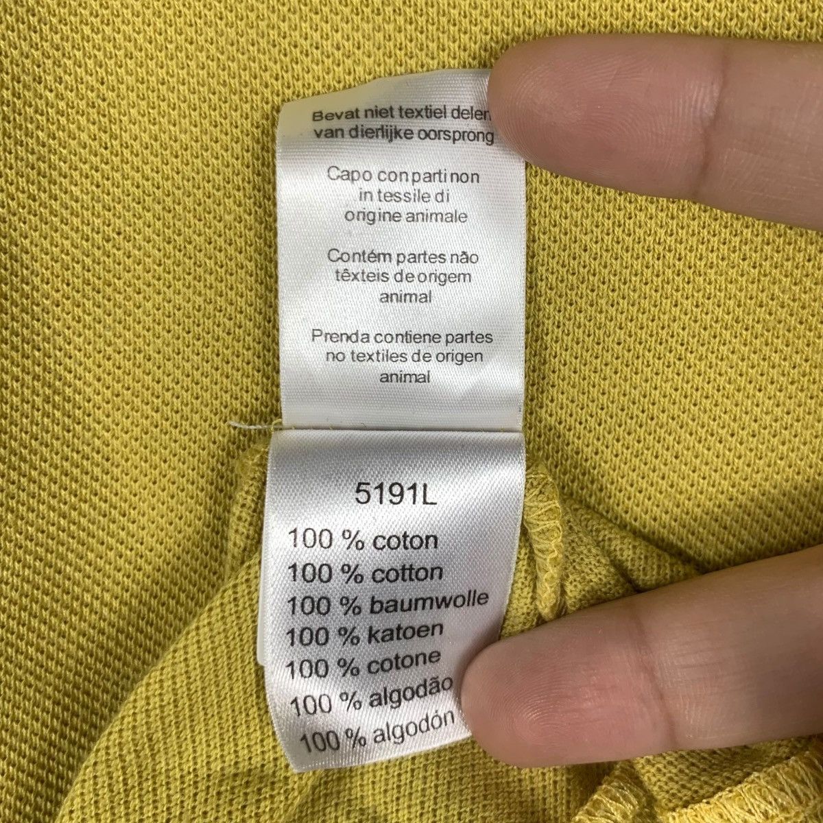 Lacoste Vintage LACOSTE FRANCE Embossed Logo Polo Golf Yellow Size XS / US 0-2 / IT 36-38 - 9 Thumbnail