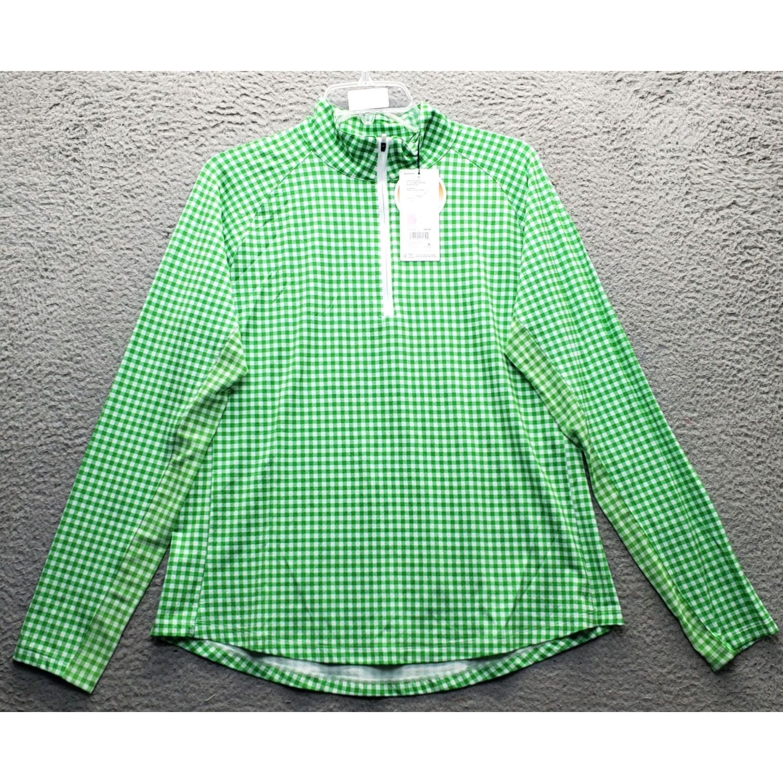 Vintage Walter Hagen Pullover Womens L Performance Zip Women Multi Plaid Stretch UPF Size L / US 10 / IT 46 - 2 Thumbnail