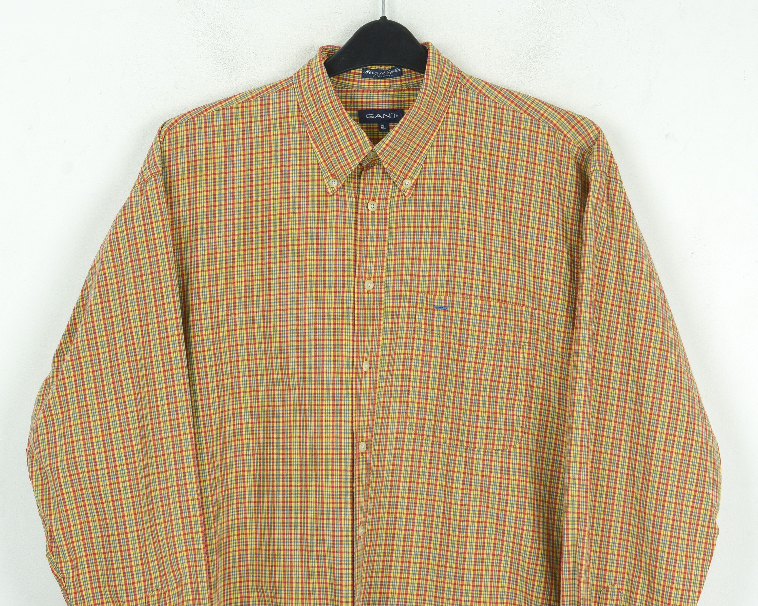 Gant 'Newport Poplin' Casual Long Sleeve Check Plaid Tartan Size US XL / EU 56 / 4 - 2 Thumbnail