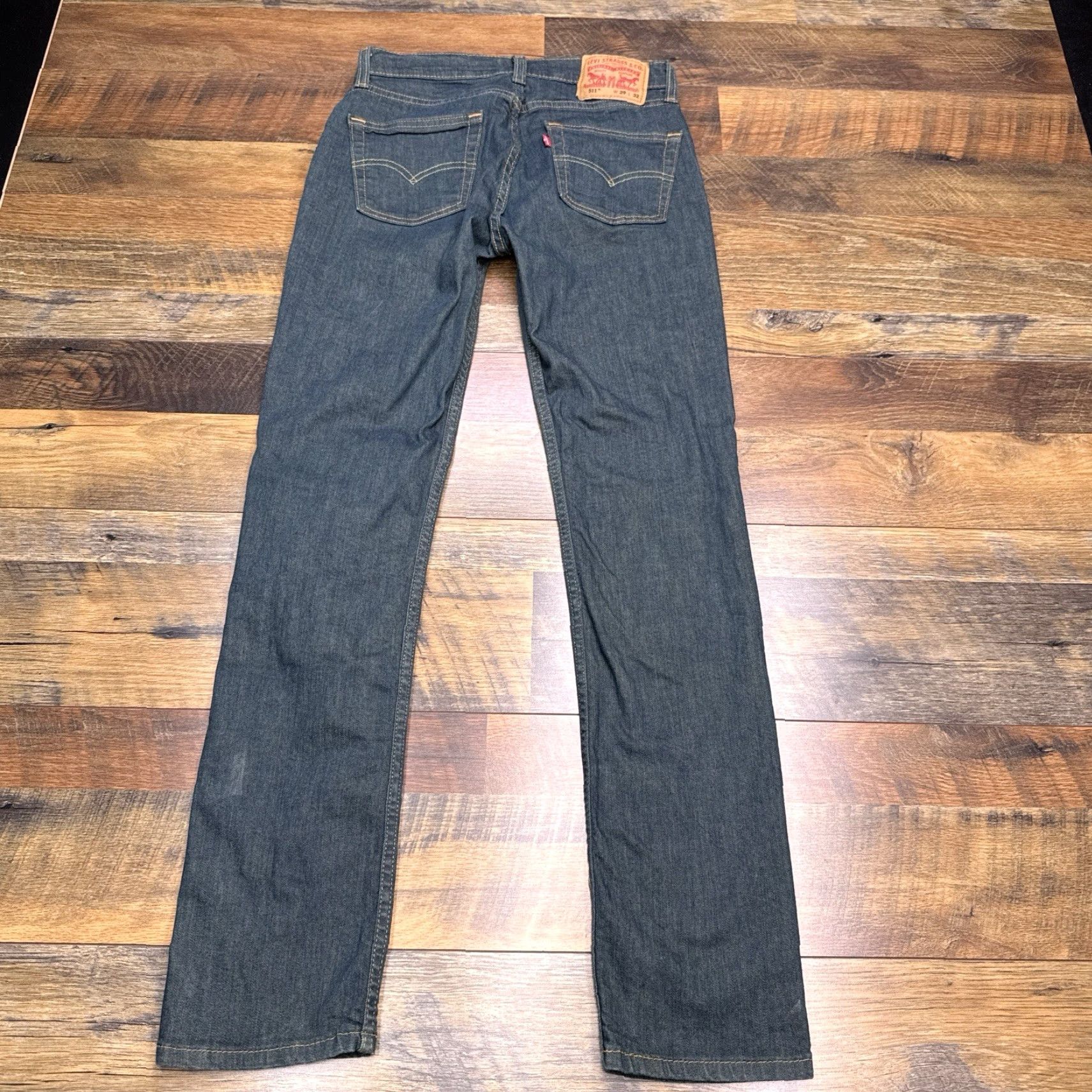 Levi's Levi's 511 Slim Jeans Mens 29x32 Blue Mid Rise Stretch Denim 5-Pocket Size US 29 - 3 Thumbnail