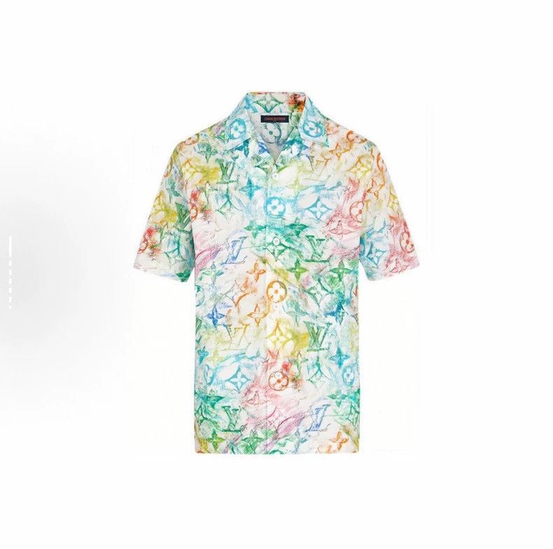 Louis Vuitton Louis Vuitton Crayon Graffiti Short Sleeve Shirt Size US S / EU 44-46 / 1 - 1 Thumbnail