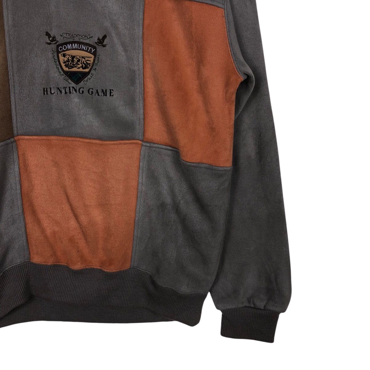Japanese Brand × Vintage 📌Vintage Sweatshirt Community Hunting Game Embroidery Size US M / EU 48-50 / 2 - 6 Thumbnail