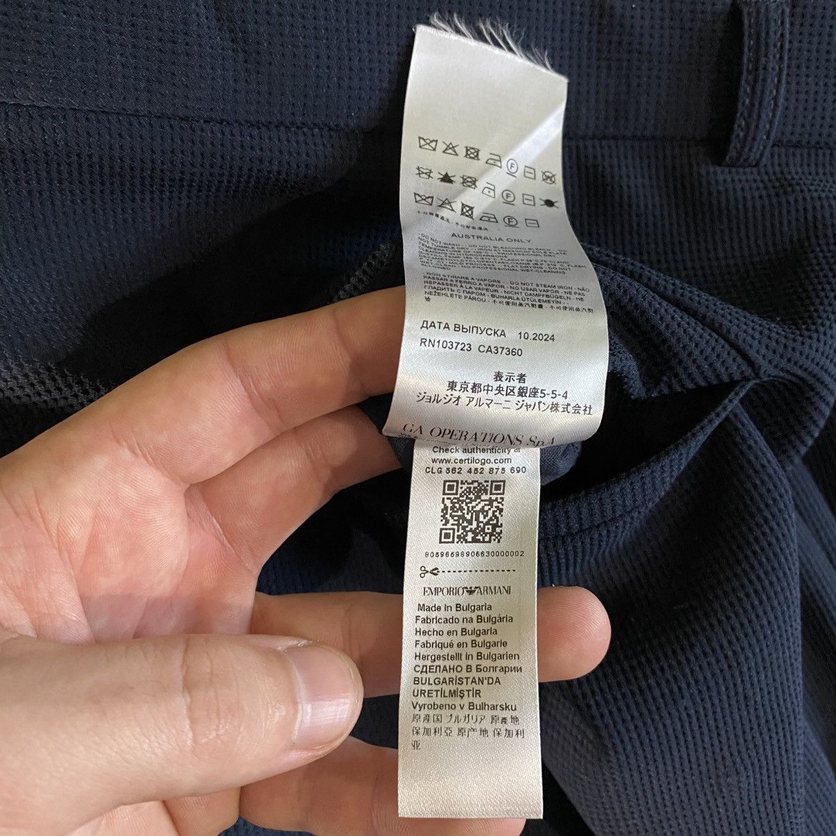 Emporio Armani Emporio Armani ICON Navy Blue Suit Jacket Pants Size 54 Size US L / EU 52-54 / 3 - 23 Thumbnail