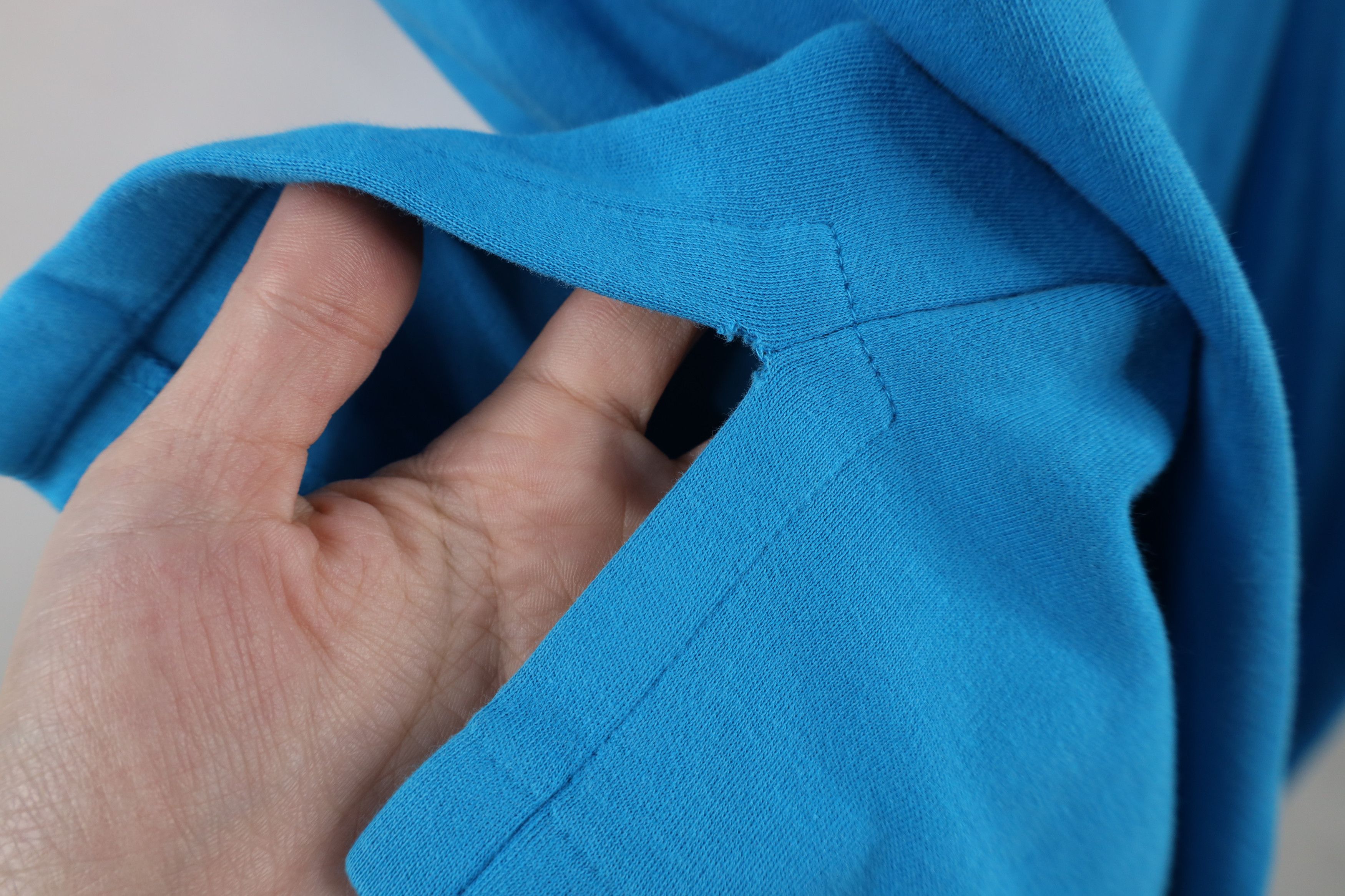 Ralph Lauren × Vintage Vintage 90s Ralph Lauren Cotton Knit Golf Polo Shirt Blue Size US L / EU 52-54 / 3 - 5 Thumbnail