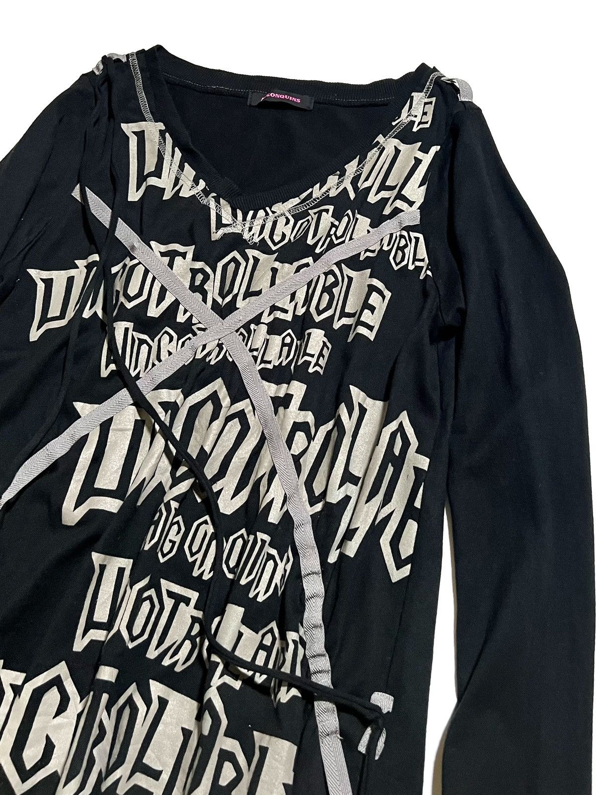 Japanese Brand Algonquins Japanese Punk Vkei Asym Unisex Long Sleeve y2k Size US S / EU 44-46 / 1 - 2 Thumbnail