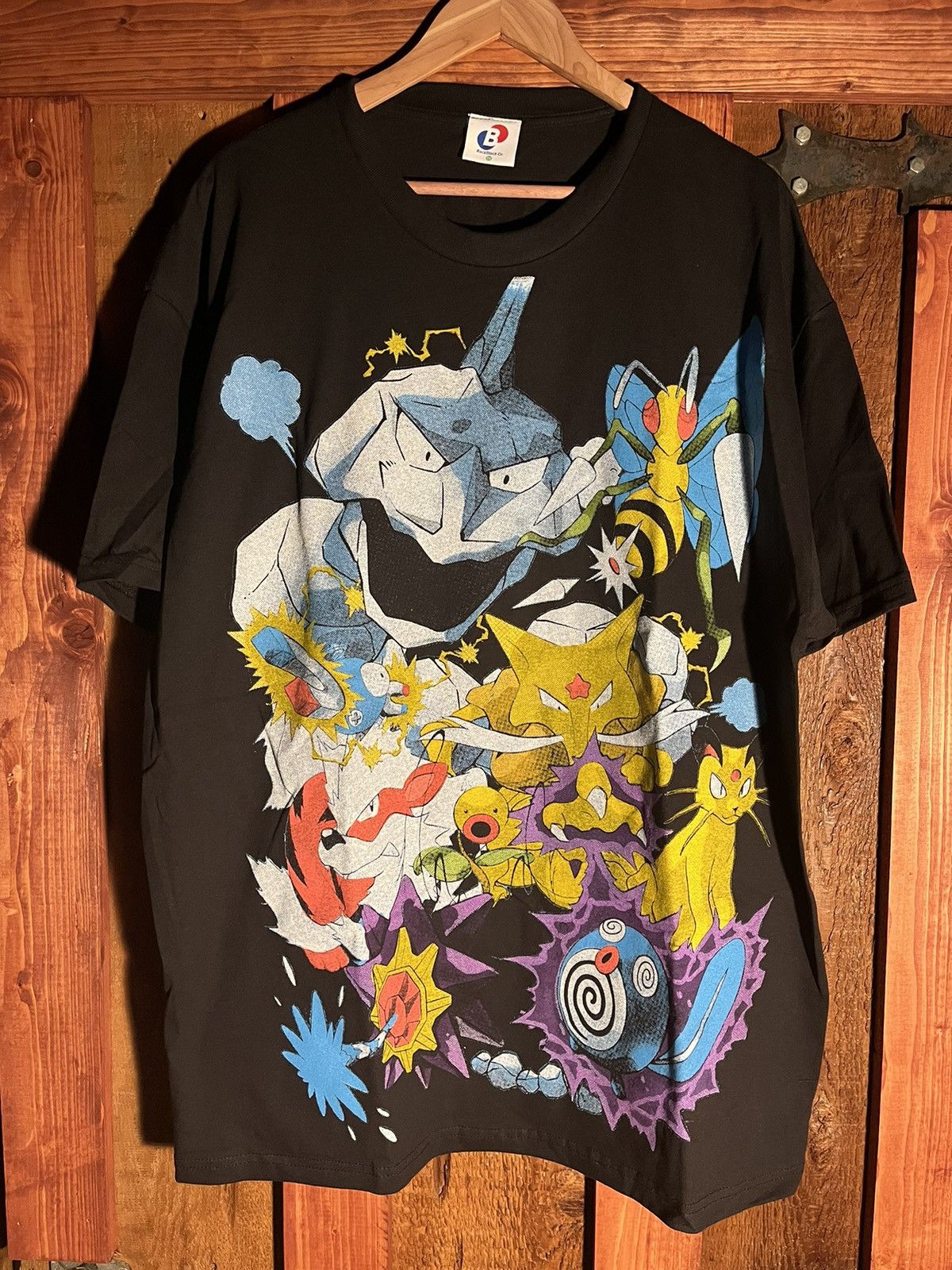 Image of Pokemon Pokémon Tee Backstock Co in Black, Men's (Size 2XL)