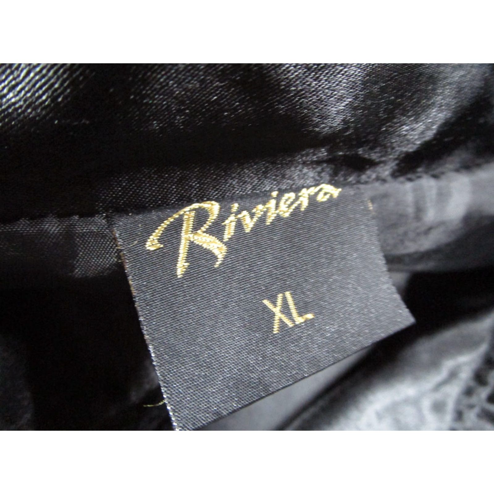 Rivieras VINTAGE Riviera Hotel & Casino Jacket Mens XL Black Satin Full Zip Embroidered Logo 80s 90s Las Vegas Bomber Jacket Size US XL / EU 56 / 4 - 3 Thumbnail