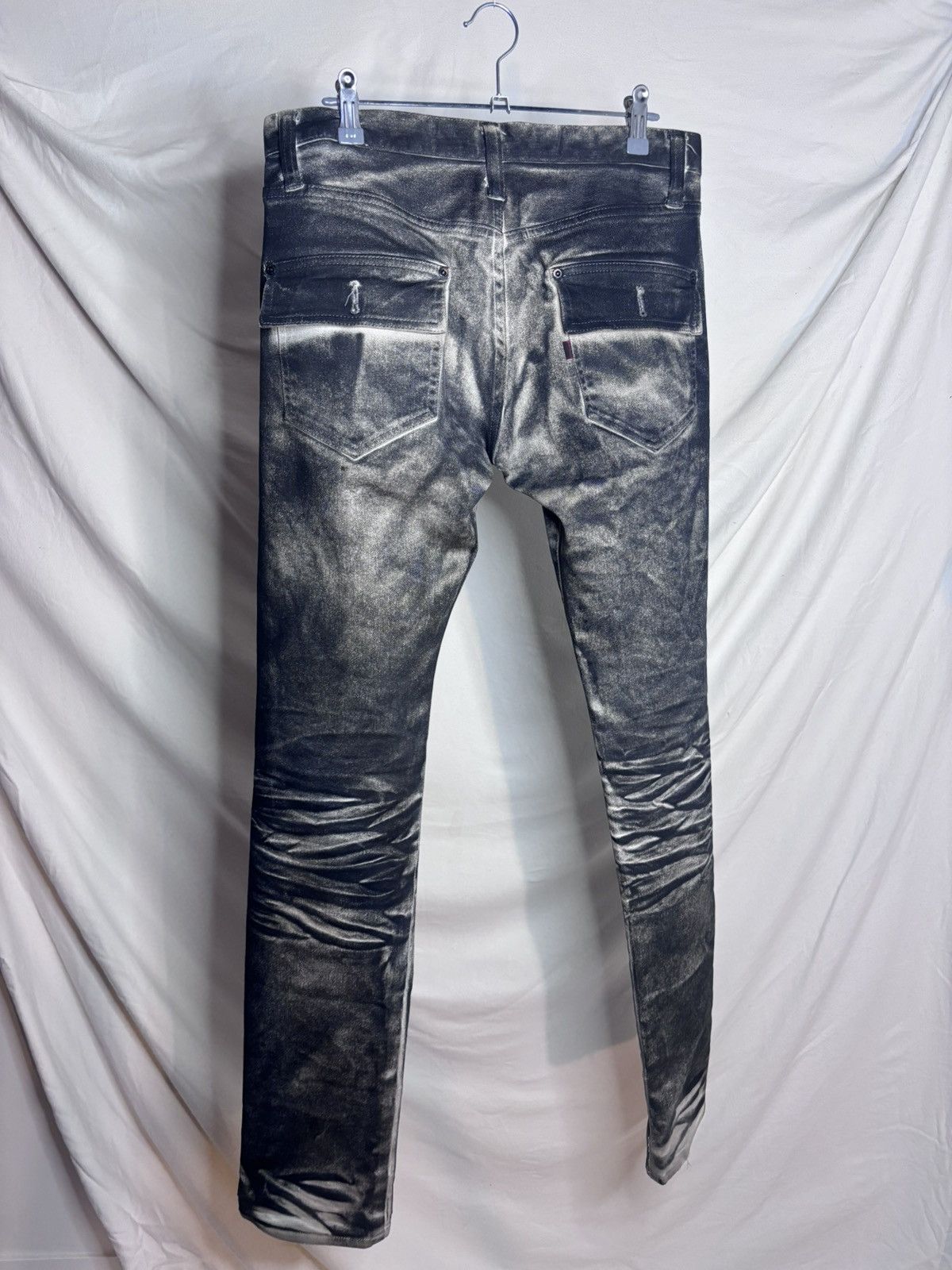Roen Roen Japanese Label Waxed & Hand-Distressed Denim – Size S/M Size US 28 / EU 44 - 2 Thumbnail