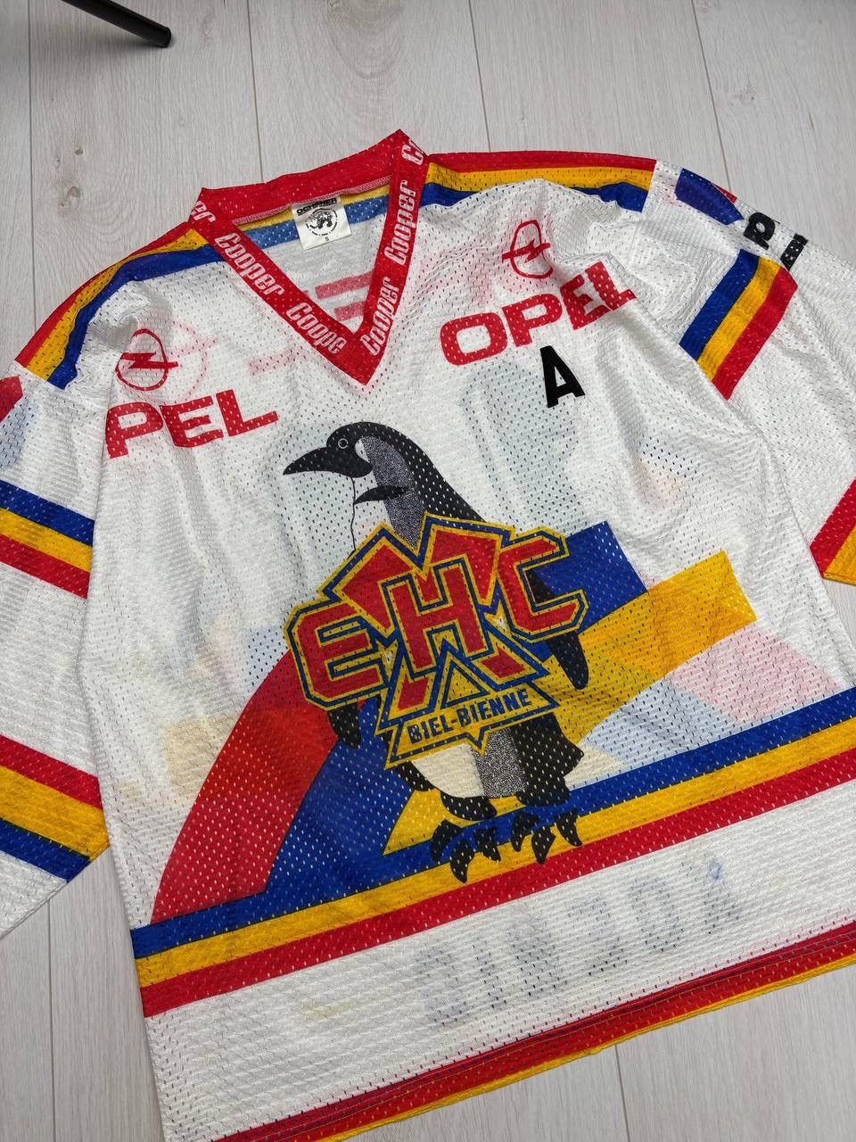 Vintage EHC BIEL BIENNE #14 KOENIG VINTAGE HOCKEY JERSEY Size US S / EU 44-46 / 1 - 2 Thumbnail