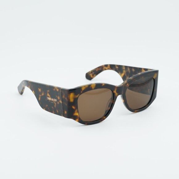 Dior Dior DIORNUIT S1I 24F0 Sunglasses Havana Square Frame Size ONE SIZE - 9 Thumbnail