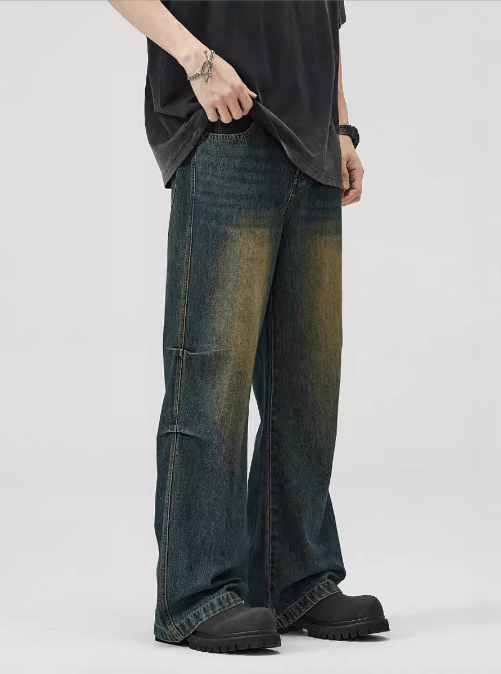 Japanese Brand × Jean Vintage distressed flared baggy jeans for men Size US 32 / EU 48 - 5 Thumbnail