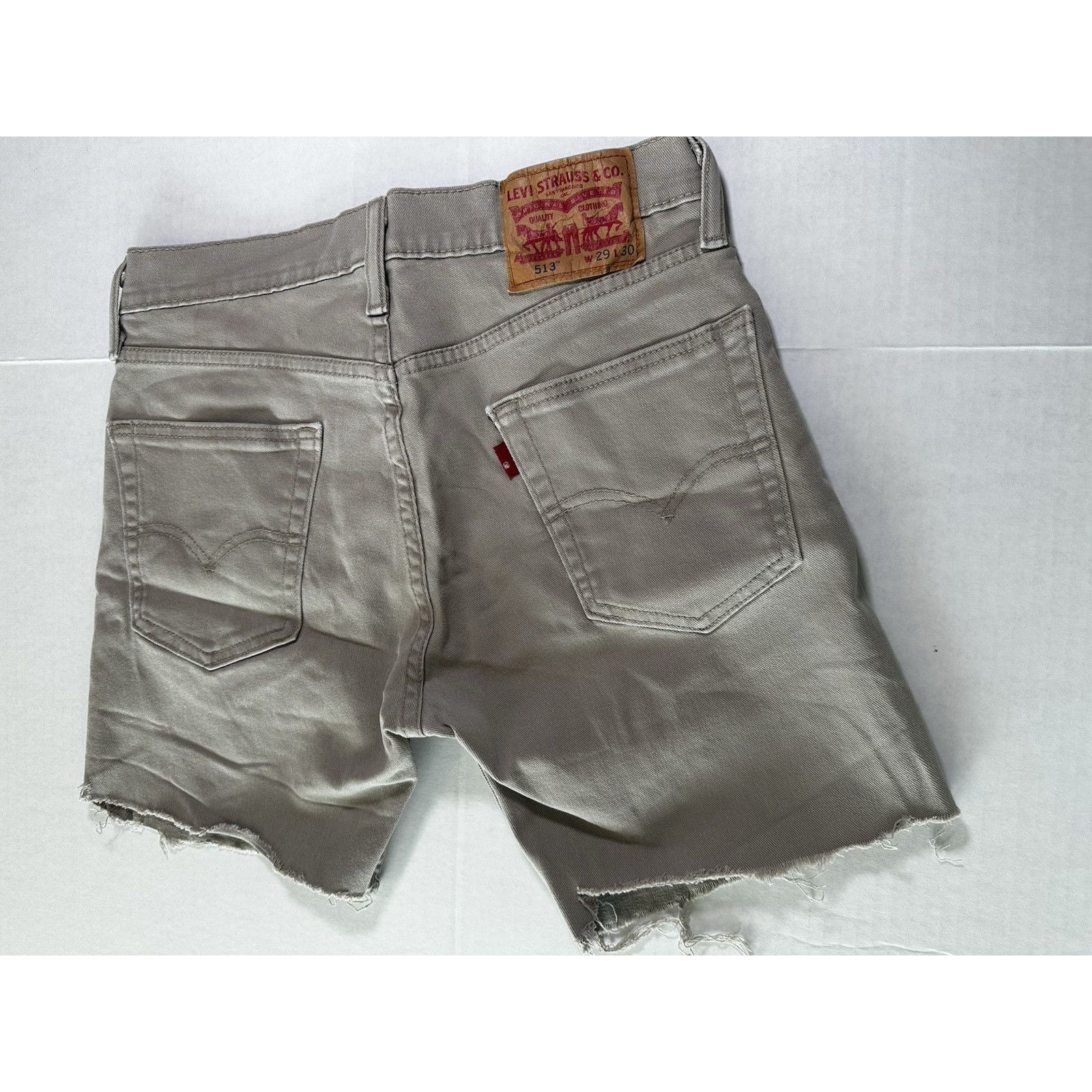 Levi's Levis 513 Denim Cutoffs Shorts Tan Sz29 Streetwear Outdoor Size US 29 - 2 Thumbnail