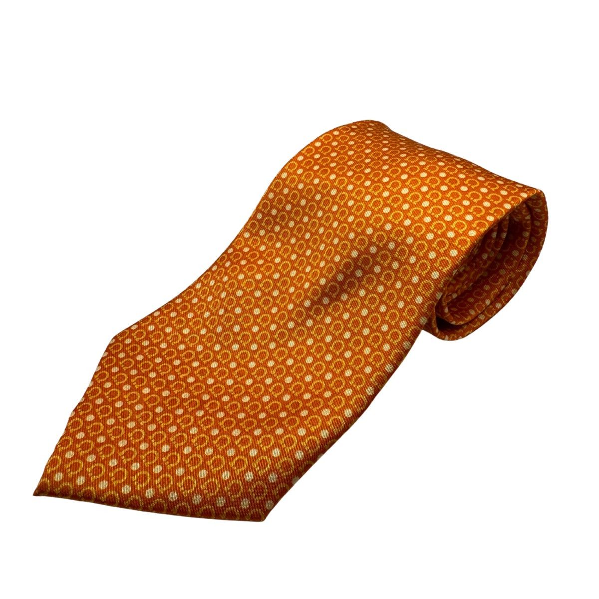 Salvatore Ferragamo Salvatore Ferragamo Silk Tie,Orange, Made in Italy, Like New Size ONE SIZE - 1 Thumbnail