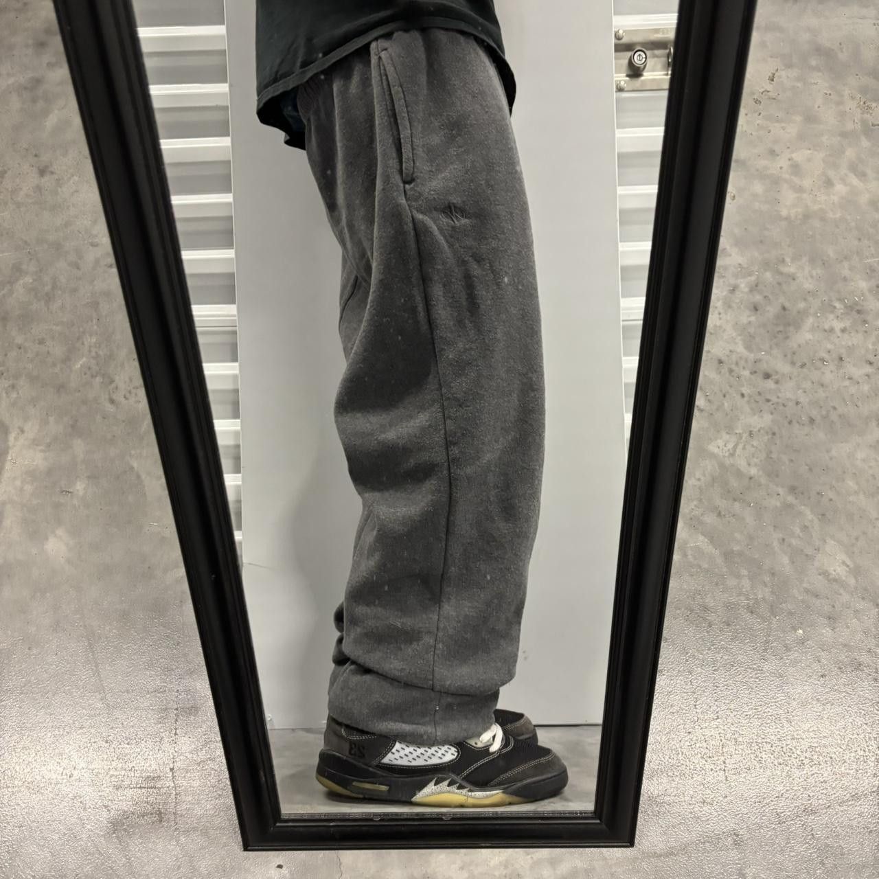 Japanese Brand × Vintage Crazy Vintage Y2K/2000s Grey Skater Essential Sweatpants! Size US 34 / EU 50 - 2 Thumbnail