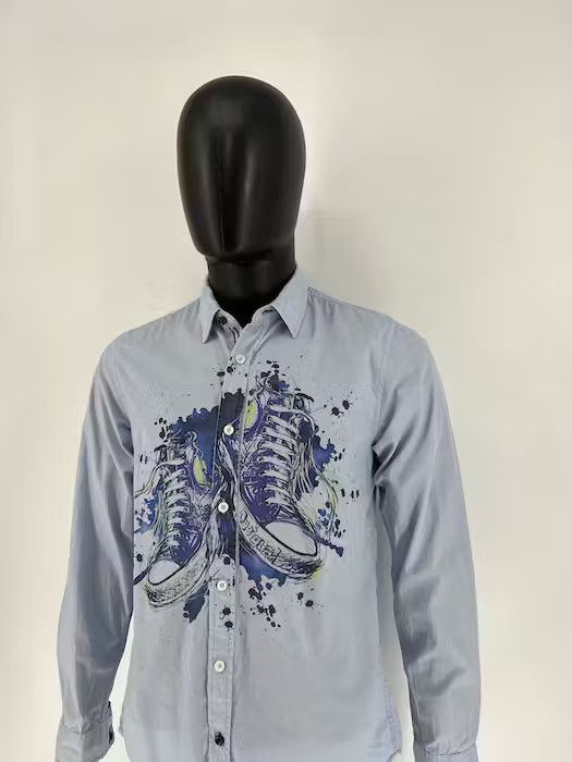 Designer Men’s Desigual shirts white long sleeve size S Size US S / EU 44-46 / 1 - 7 Thumbnail