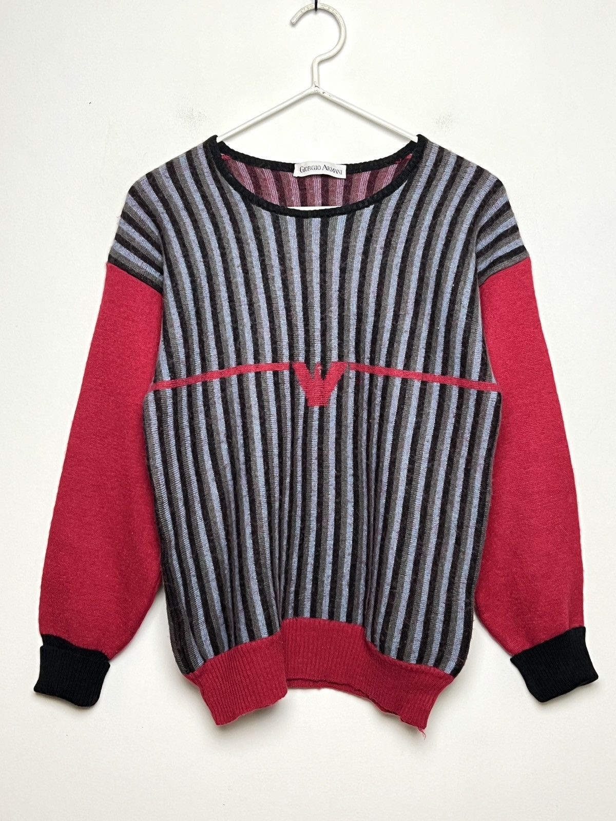 Giorgio Armani armani 90s wool alpaca vintage sweater s-m Size US M / EU 48-50 / 2 - 10 Thumbnail