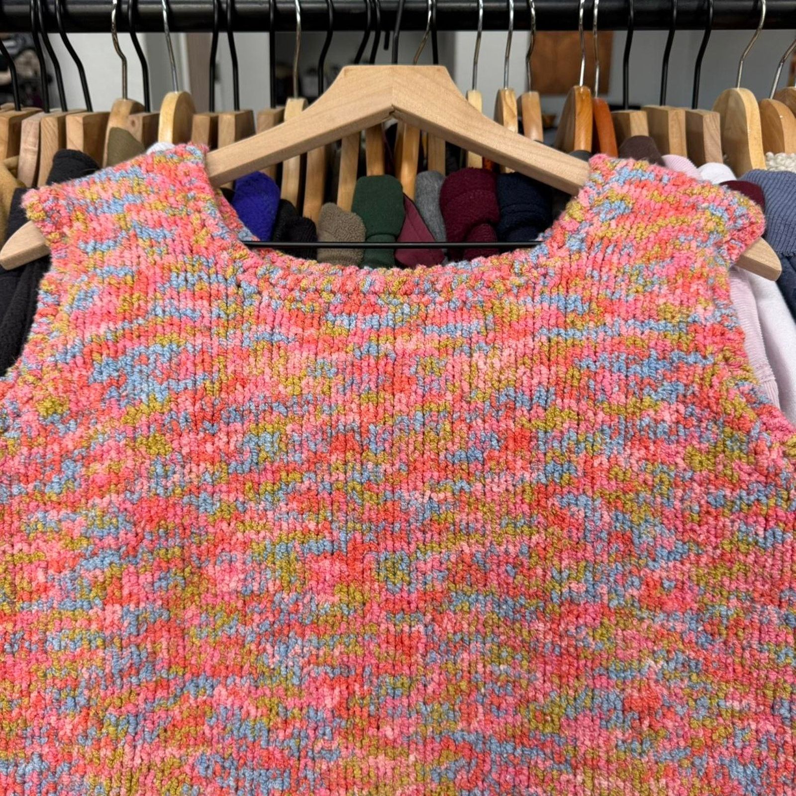 Other Vintage Specialy Fashioned by Judy Hand-Made Knit Top Size L / US 10 / IT 46 - 2 Thumbnail